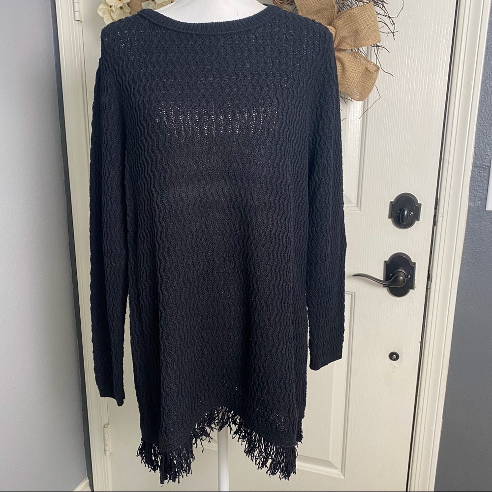 J. Jill Fringe Bottom Sweater